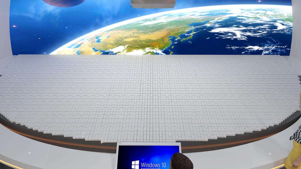 南京大學(xué)雙創(chuàng)成果展示規(guī)劃館設(shè)計(jì)效果圖-數(shù)字沙盤