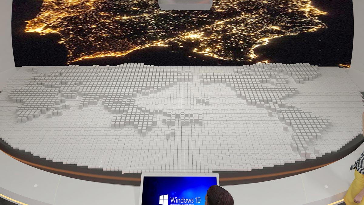 南京大學(xué)雙創(chuàng)成果展示規(guī)劃館設(shè)計(jì)效果圖-白模沙盤