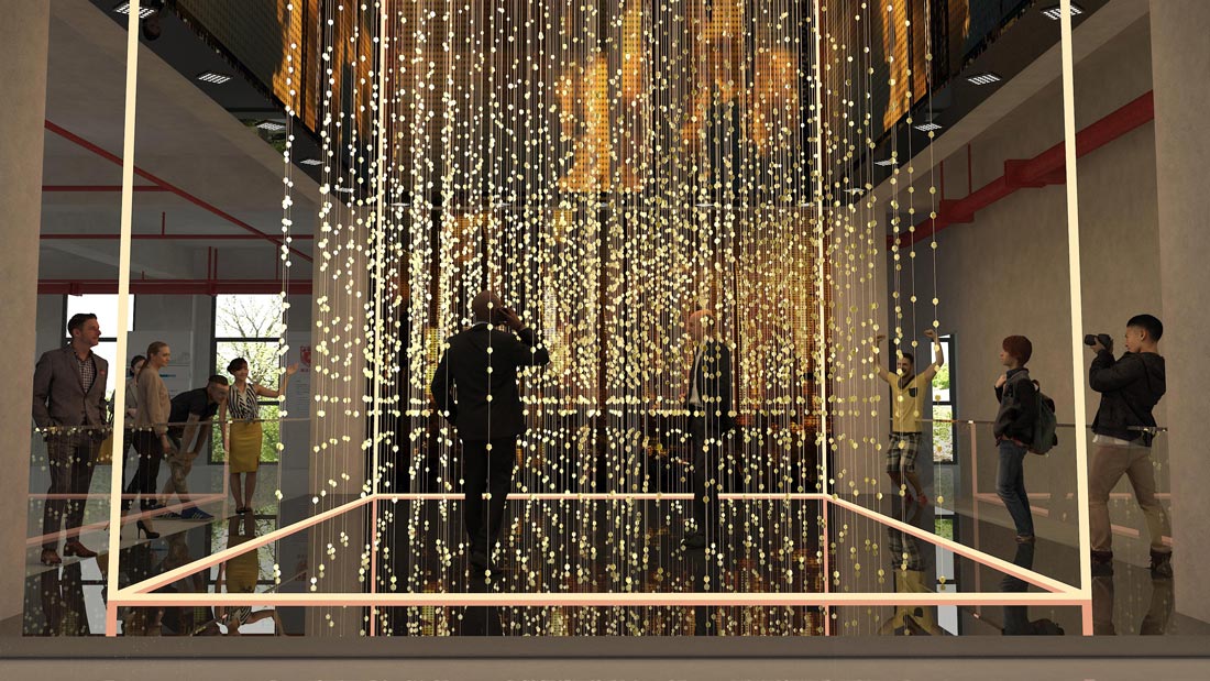 南京大學(xué)雙創(chuàng)成果展示規(guī)劃館設(shè)計(jì)效果圖-藝術(shù)投影